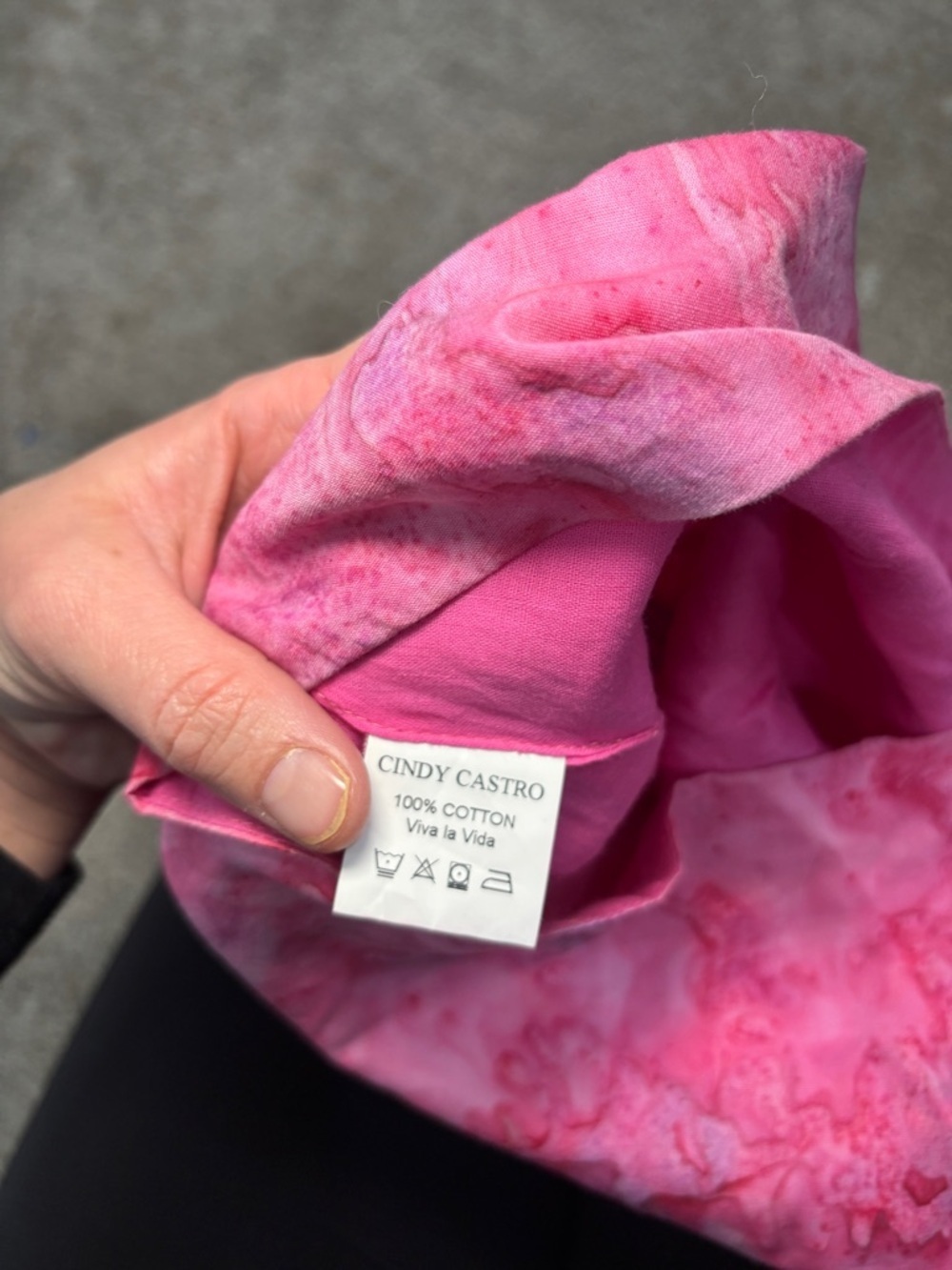 NWT Cindy Castro Simone One Shoulder Puff Sleeve Sash Top pink tie-dye 4
. - Picture 6 of 12